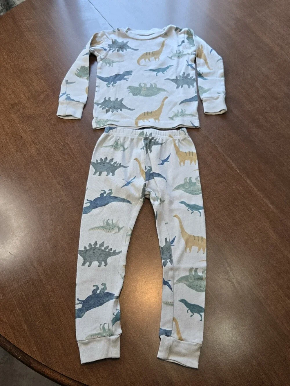 *SALE* Carter's 2T 2-Piece Long Sleeve Snug Fit Dinosaur Cotton Pajama Set Gray
